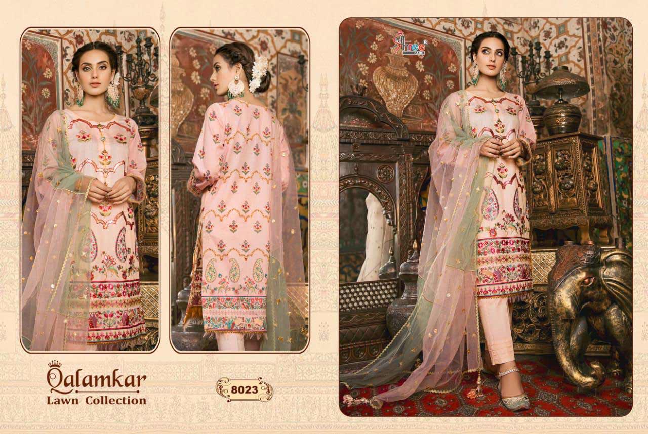 Shree Fabs Qalamkar Lawn Collection Cotton Suit Shree Fabs Qalamkar Lawn Collection Cotton Suit